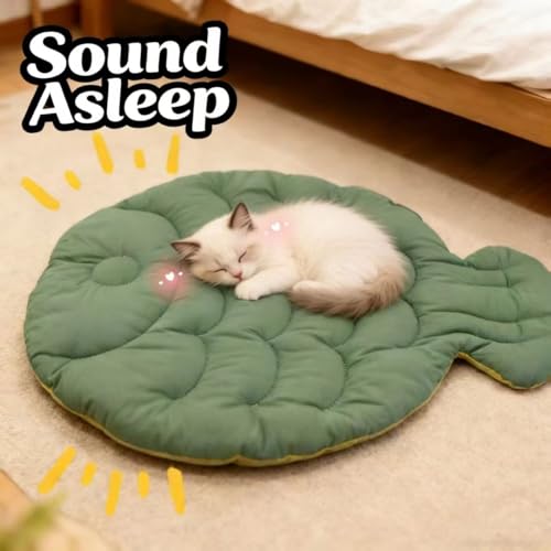 Zabplox Cooling Cat Bed, Breathable Summer Mat for Kittens & Cats, Machine-Washable Cushion Calming Bed for Persian, Siame...