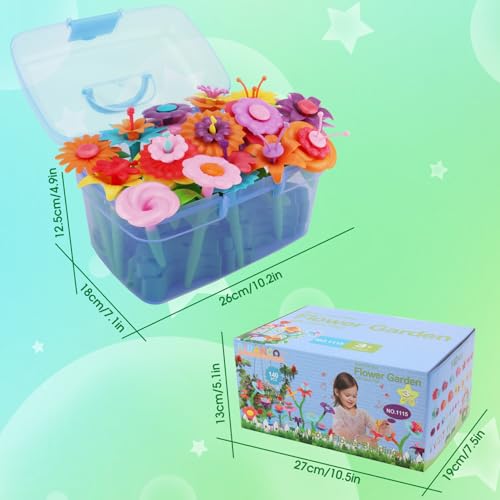 BIRANCO. Flower Garden Building Toys - Build a Bouquet Floral Arrangement Playset for Toddlers and Kids Gifts Age 3, 4, 5,...