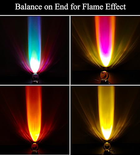 ALYMACK Sunrise Aura Light Mood Lamp - Adjustable Angel Eyes LED Projector Ambient Night Lights - RGB Colorful Backlightin...