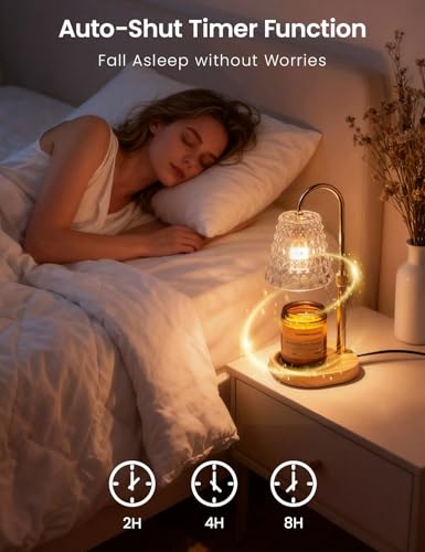 Candle Warmer Lamp with Timer Dimmable Candle Warmer Birthday Gifts for Women Mom Sister, House Warming Gifts New Home Roo...