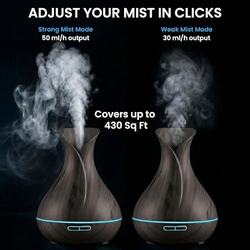 Sierra Modern Home Smart WiFi Humidifier - Aromatherapy Essential Oil Diffusers with App Control & Voice Control - Works w...