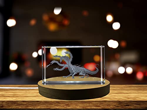 Hydra 3D Engraved Crystal 3D Engraved Crystal Keepsake/Gift/Decor/Collectible/Souvenir (Medium)