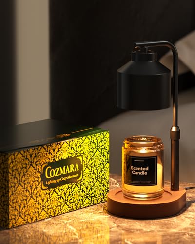 Cozmara Candle Warmer Lamp with Timer & Dimmer for Yankee Candles, Adjustable Height Candle Warmer for Jar Candles, Wax Me...