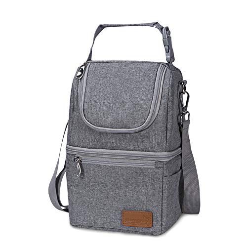 Momcozy Insulated Baby Bottle Bag, Multi-Function Breastmilk Cooler Bag, Fit as Wine Carrier or for Milk Bottles Like Dr. ...