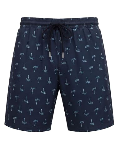 COOFANDY Mens Swim Trunks with Compression Liner Quick Dry 7 Inch Bathing Suit Beach Short with Zipper Pockets