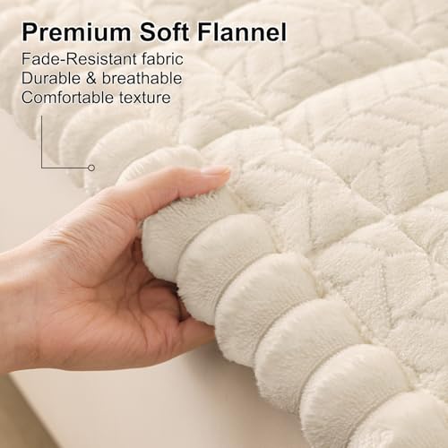 Smiry Non Slip Couch Covers for Dogs, Fuzzy Pet Couch Covers for 2-3 Cushion Sofa Pet Friendly, Soft Sofa Slipcovers Cushi...