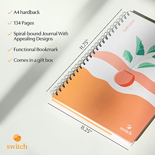 Switch Research Self-Love Journal - Self Care Journal for Women with Prompts - Mindfulness & Gratitude Journal, Therapist ...
