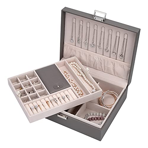 ATAIMEISEN Storage and Organizer Jewelry box Jewelry Storage Box Travel Jewelry Organizer Cases craft containers for organ...