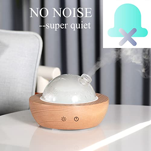 Kakoda Glass Essential Oil Diffuser,Real Wood Base,The 2025 Upgrade Aromatherapy Diffuser,Aroma Diffuse Humidifier,LED Lig...