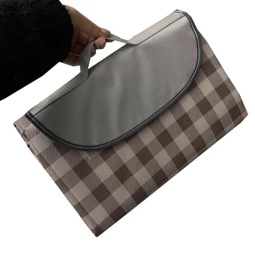 LRUUIDDE Oversize Picnic Beach Blanket, 80''x60'' Outdoor Waterproof Foldable Sandproof Blankets Plaid Picnic Mat for Beac...