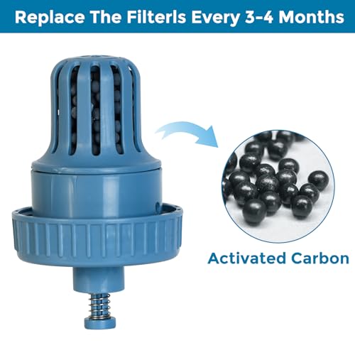 VANNON Small Animal Filter Water Dispenser for Crate, 26oz Water Bottle for Cage, BPA Free and Anti-Overeflow Pet Water Bo...