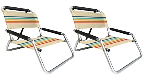 Neso Beach Chairs - Lightweight, Portable and Foldable Recliner Beach Chairs for Park, Camping and Outdoor Adventures - wi...
