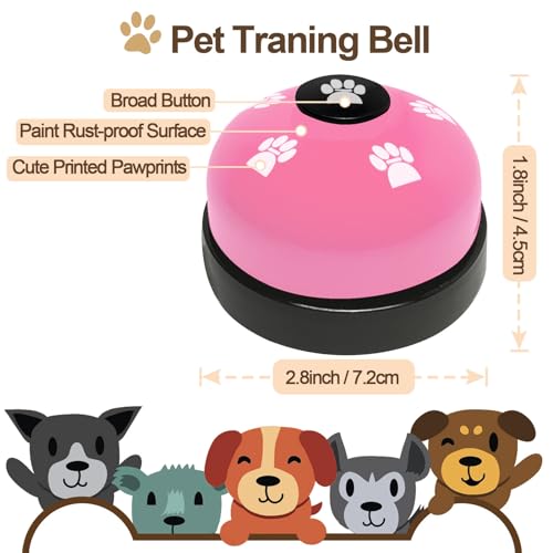 KEXIAVA 2 Pack Dog Door Bells Dog Doorbell to go Outside Puppy Train Bell for Dogs to Ring to go Potty Puppy Toilet Traini...