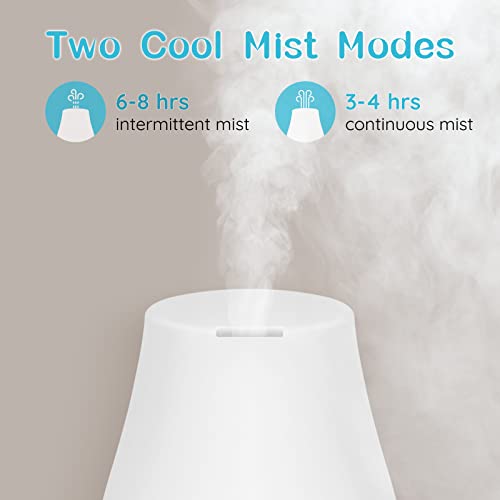 Homeweeks Diffusers, 100ml Colorful Essential Oil Diffuser with Adjustable Mist Mode, Auto Off Aroma for Bedroom/Office/Tr...