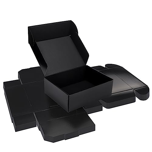 Rempry 12x9x4 Black Shipping Boxes 20 Pack, Large Cardboard Mailer Boxes for Small Business Shipping Packaging