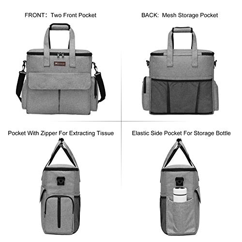 Modoker Dog Travel Bag, Weekend Pet Travel Set for Dog and Cat, Airline Approved Tote Organizer with Multi-Function Pocket...