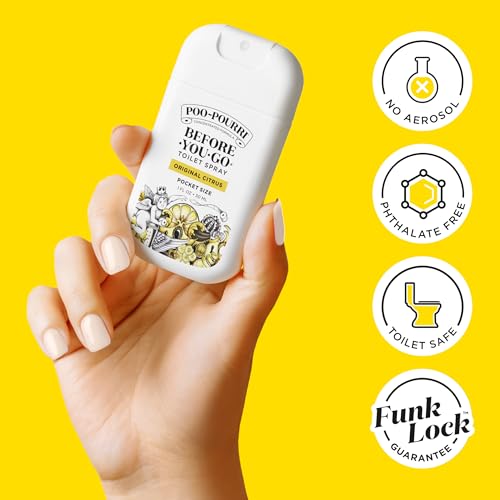 Poo-Pourri Before-You-Go Pocket Toilet Spray, Travel Essentials, 1 Fl Oz, Spring Variety 3 Pack, Each Up to 50 Uses, On-Th...