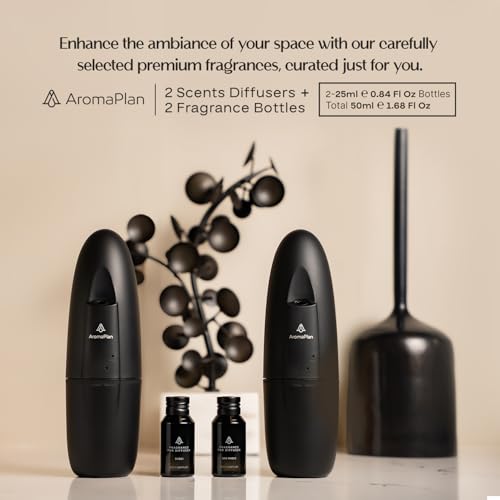 AromaPlan 5 Star Collection Plug in Waterless Diffuser (2 Devices +2 Scents Included)-Cold Air & Waterless Diffusers for H...