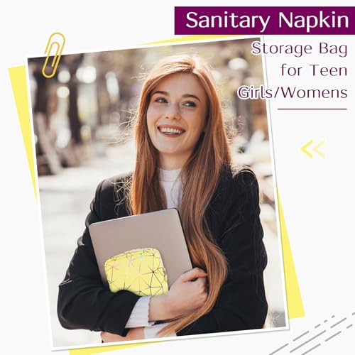 Likesing Period Bag for Tampon, Leather Sanitary Napkin Storage Bag for Girls Womens, Portable Sanitary Napkin Period Pad ...
