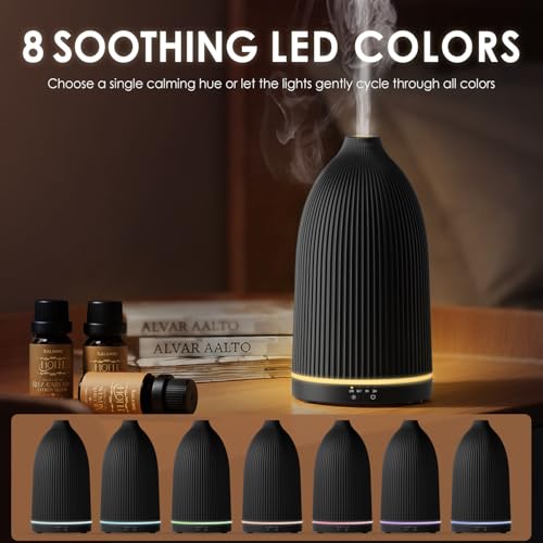 SALKING Essential Oil Diffuser, 100ml Aromatherapy Diffusers with Adjustable Mist Mode Timer Setting, Ultrasonic Diffusers...