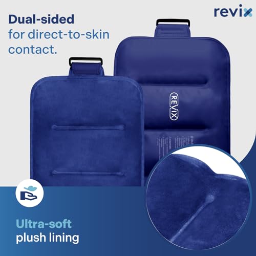 REVIX Ice Pack for Injuries Reusable Gel for Lower Back, Cold Packs for Back Shoulder, Elbow, Hip, Leg, Wrap Around Entire...
