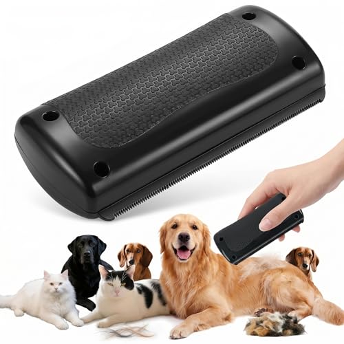 Silanit Deshedding Brush for Dogs, Cats, Horses - Removes Loose Hair, Dog Brush for Shedding, Pet Hair Removal Tool with E...