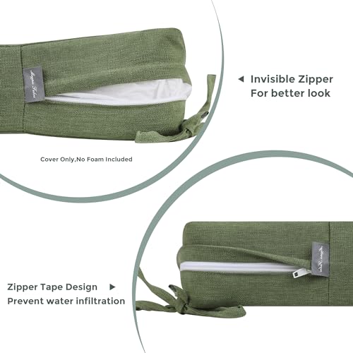 Magpie Fabrics Patio Bench Loveseat Cushion Covers (Replacement Cover only, No Insert!), Waterproof Fade Resistant Swing C...