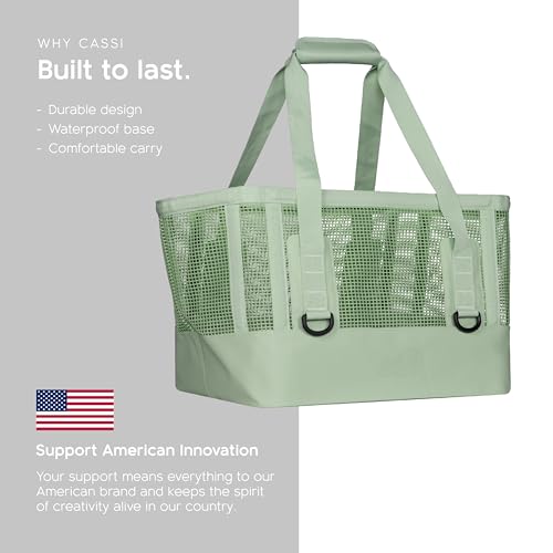 MISSION Boat Gear CASSI Heavy-Duty Outdoor Tote and Waterproof Marine-Grade Mesh Boat Bags