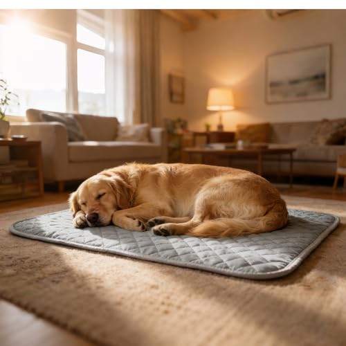CHVOULTO Cooling Mat for Dogs: Premium Waterproof Dog Cooling Blanket, 5-Layer Materials Dog Cooling Mat, Washable Pet Coo...