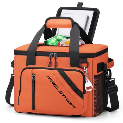 Maelstrom Cooler Bag, 30 Cans Beach Cooler, Large Leakproof Insulated Soft Cooler with Bottle Opener, Ice Chest, Portable ...