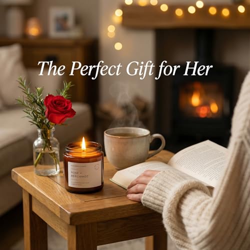 Unboxme Scented Candles Gift Set - 3 Pack Aromatherapy Soy Candles for Women, Hand Poured with Essential Oils, Stress Reli...