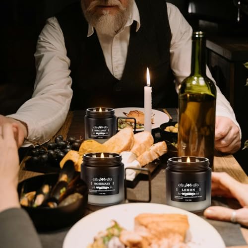 12 Pack Scented Candles Gift Set for Men Women - 3.5oz Soy Blend Jar Candles, 150+ Hours Long Lasting Aromatherapy Candle,...