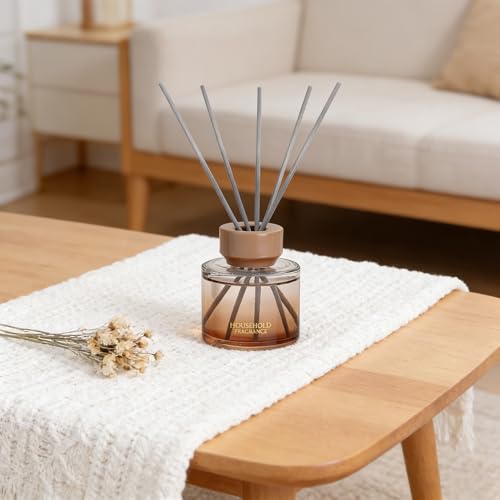 Reed Diffuser Set - 3.38 fl oz (100ml) Black ice Oil Diffusers | 5 Premium Reed Sticks | Home Fragrance Oil for Bathroom, ...