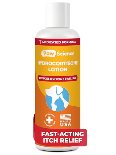 Paw Science Anti-Itch Hydrocortisone Moisturizing Lotion for Dogs & Cats – Hot Spot Treatment, Dog Itching Skin Relief, It...
