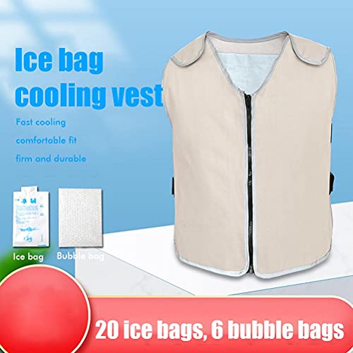 Dan&Dre Adjustable Summer Cooling Vest for Fishing Cycling Chef