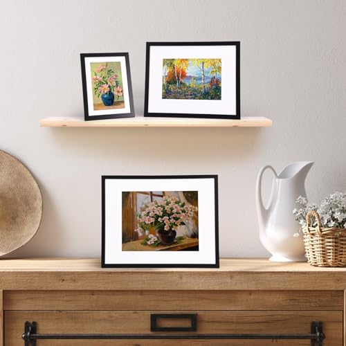 Giftgarden 14 Pack Black Picture Frames with Mat for Various Sizes Photos, Assorted Matted Frame Set Including Two 11x14, ...