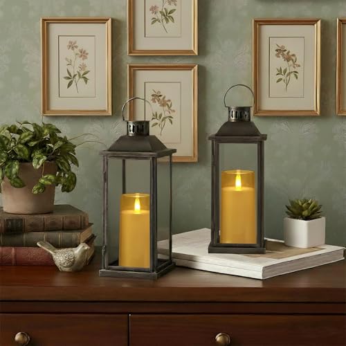 Raycare Flameless Electronic Pillar Candles with Remote Control and Timer- Battery Operated Realistic Flickering LED Fake ...