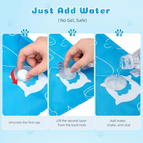 Ownpets Dog Cooling Mat, Large 39"x 23" Instant Cooling Pet Pad, Thickened Portable Pet Cool Pad for Dogs and Cats, Leakpr...