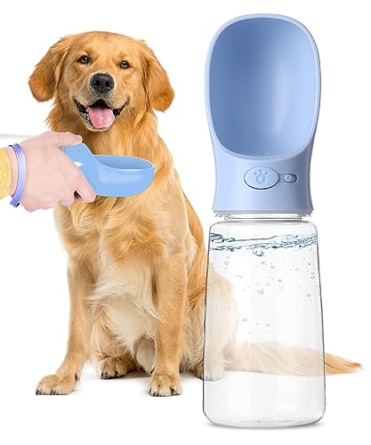 Mr. Pen Portable Dog Water Bottle - 19oz, Blue, Travel & Dispenser for Dogs, Not Dishwasher Safe