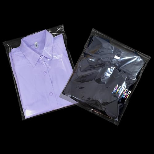 Self-Sealing Cellophane Bags 12 x 16 Inches, Re-Sealable Clear Packaging Bags 100Pcs Suitable for Packaging Retail Product...