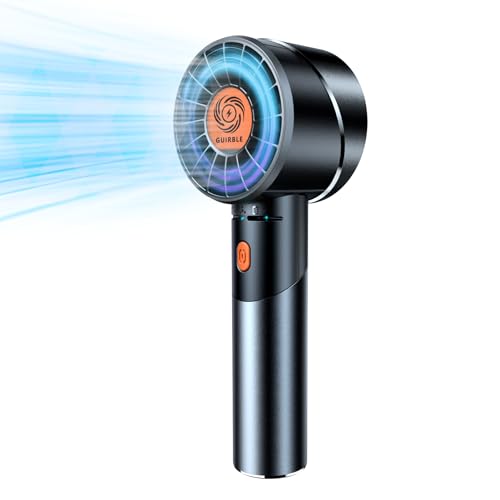 Guirble Handheld Fan,Portable Turbo Fan,Powerful Personal Fan(7000rpm High-Speed Motor,Battery Work 3-16 H),USB Rechargeab...