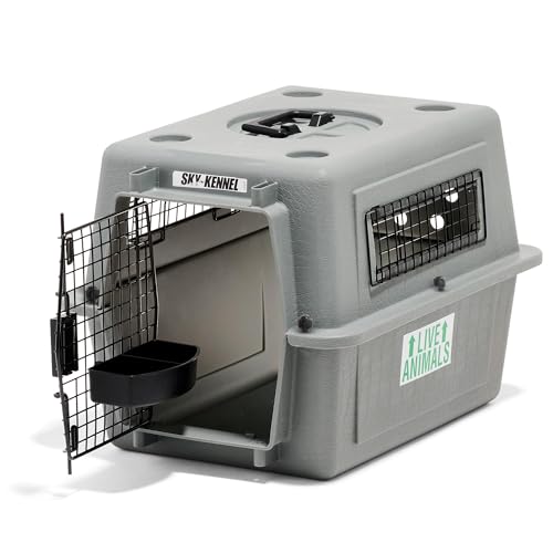 Petmate Sky Kennel For Air and Travel Airline Compliant Dog Crate for Smaller Dog Breeds or Pets up to 15 lbs, Heavy Duty ...