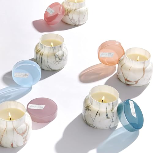 Capri Blue Modern Marble Jar Candles - Luxury Scented Candles for Home - Long Lasting Soy Wax Blend - Scented Home Decor G...