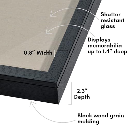 Americanflat Front Opening 11x14 Shadow Box Frame with Shatter-Resistant Glass - Silhouette Collection - Shadow Box Displa...