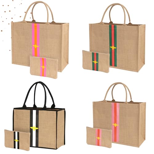 Large Beach Bag Jute Woven Tote