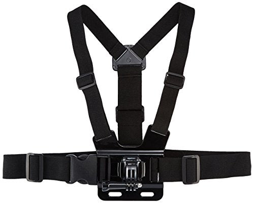 Amazon Basics Adjustable Chest Mount Harness for GoPro Camera, Compatible with GoPro Hero Series, Black