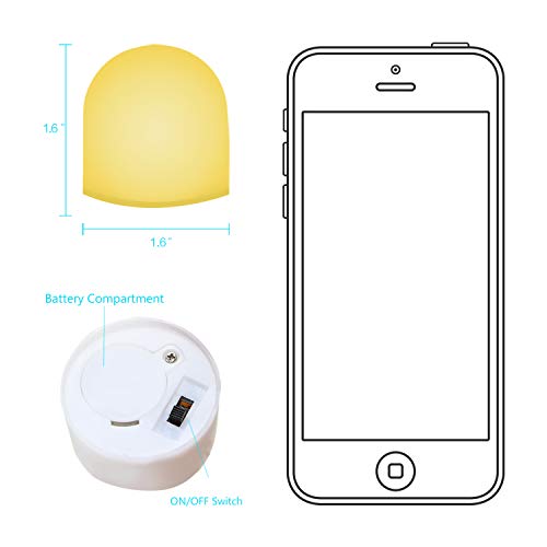 Novelty Place Color Changing Mini Nightlight, Multicolor LED Mood Lighting - Night Light for Bedroom, Bathroom, Living Roo...