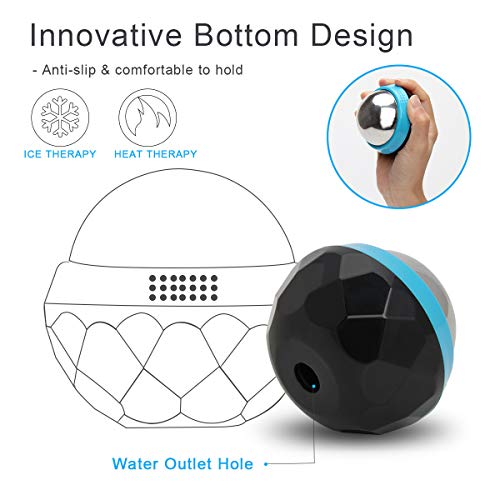 Coolrunner Cold Massage Roller Ball, Cryosphere Cold Massage Ball- Heat Therapy & Cold Therapy Relief with Cold Gel Core- ...