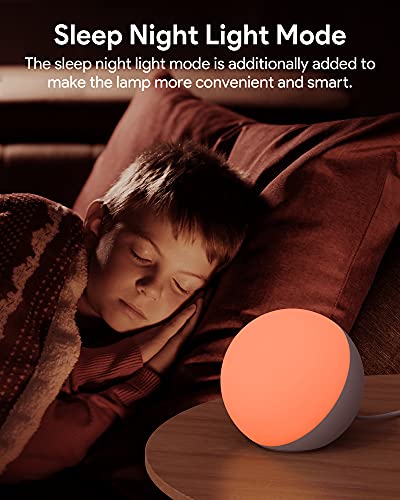 Hifree Smart Table Lamp, Dimmable Desk Lamp with App/Voice Control, LED RGB Color Changing Touch Lamp, Night Lamp for Bedr...