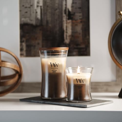 WoodWick Café Sweets Trilogy Holiday Candle Gifts for Women and Men, 9.7 oz Medium Hourglass Trilogy Candle with Crackling...
